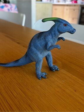 Blue Parasaurolophus Reptile Figure - Collectible Toy